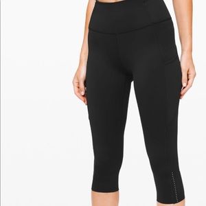 Lululemon Fast and free high rise crop II